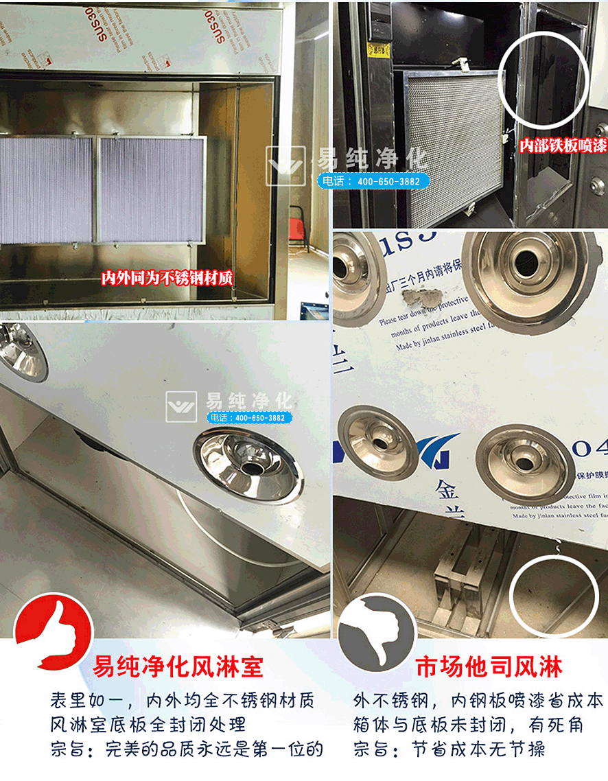 易純凈化品牌風淋室VS市場普通廉價風淋室對比4.gif